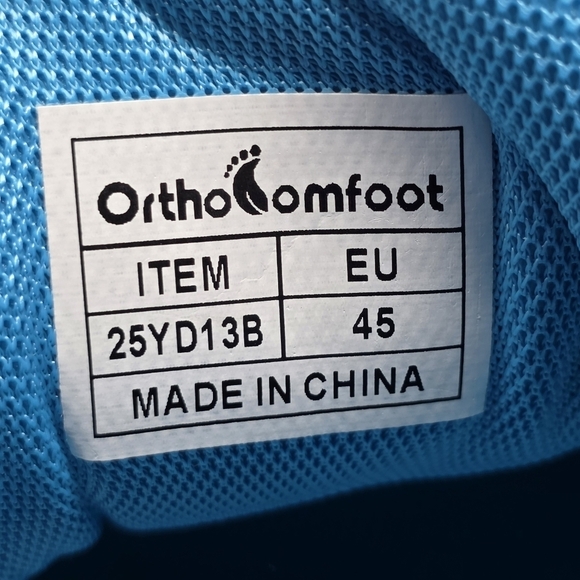 OrthoComfoot Men\'s Orthopedic Arch Support 25YD13B Blue White Size EU 45 main image 4